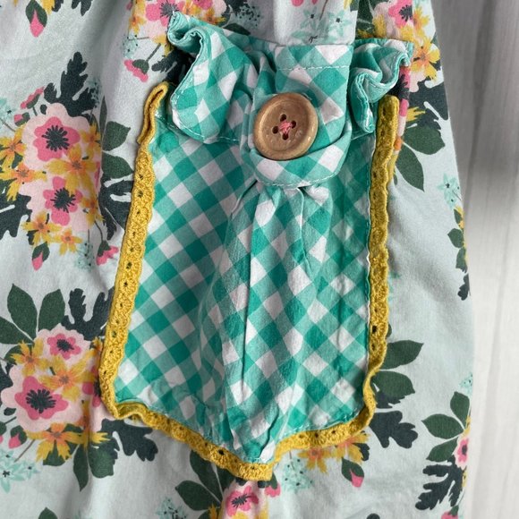 Matilda Jane Dress Joanna Family Heirloom Girls 8 Polka Dot Floral Fit Flare - Picture 5 of 11